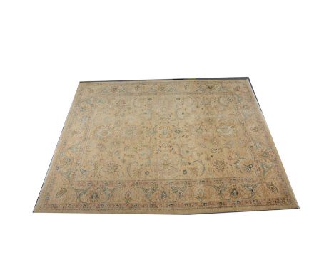 Modern Zeigler pattern carpet, typical design on a pale ground, 360x280cm.