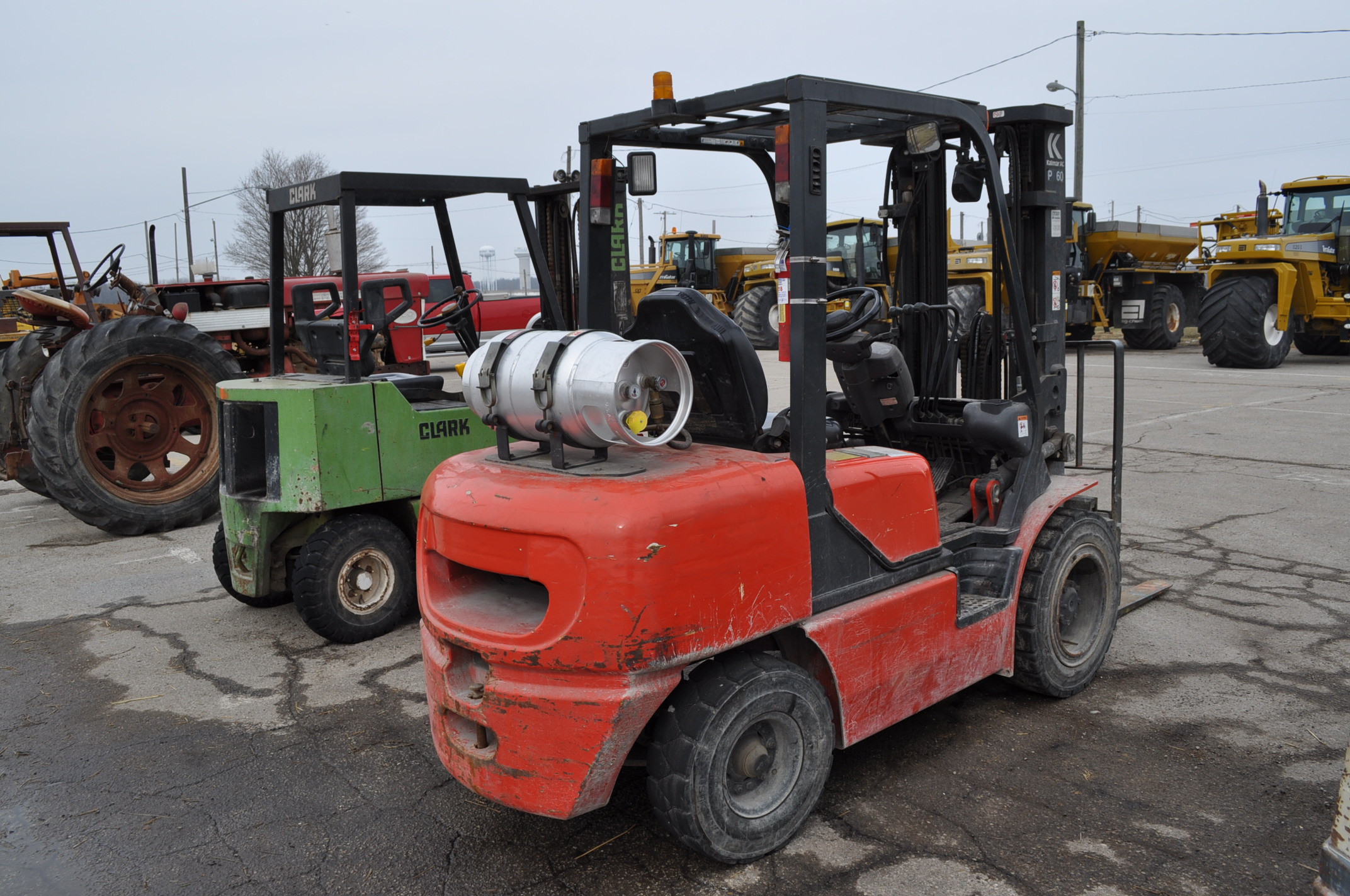 Kalmar AC Model P60 forklift, propane, 3stage mast, 4,575 capacity