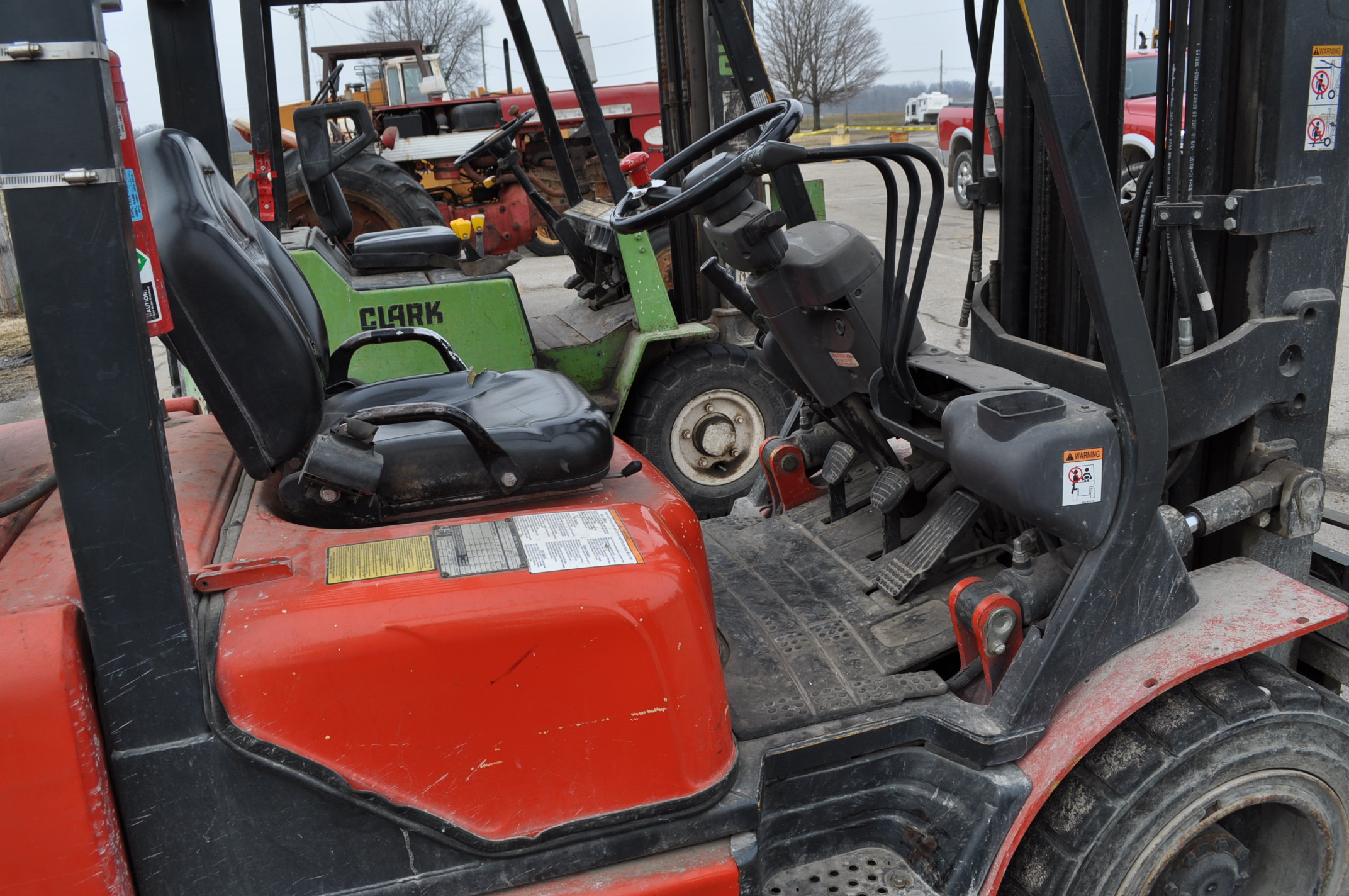 Kalmar AC Model P60 forklift, propane, 3stage mast, 4,575 capacity