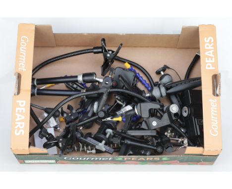 A Selection of Clamps &amp; Brackets,including Manfrotto 143 'Magic Arm', Manfrotto 171, Manfrotto ART 035 and more (a lot)