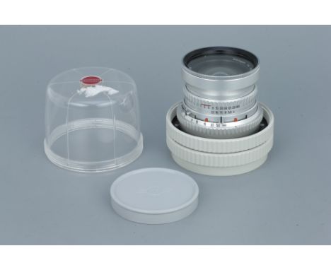 A Hasselblad Carl Zeiss Distagon C f/4 60mm Lens,chrome, serial no. 3472950, body, VG, shutter working, elements, G, some lig
