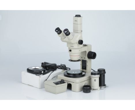 Olympus SZ-PT Binocular Microscope,Olympus SZ-PT Binocular Microscope, with halogen light, control box and adapter, modern LE