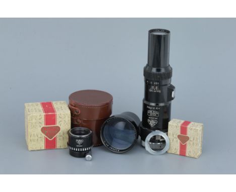 A Rollei Carl Zeiss Jena Magnar 4x,together with a Carl Zeiss Jena Duonar T 2x, both with some internal haze and light fungus