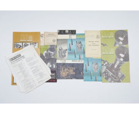 A Selection of Bolex Cine Camera Literature,including promotional leaflets, price lists and instructions for Paillard Bolex H