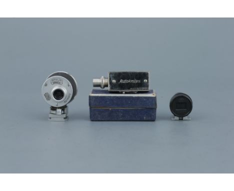 A Braun Universal Viewfinder,together with a Russian 85mm finder and delay timer (3)