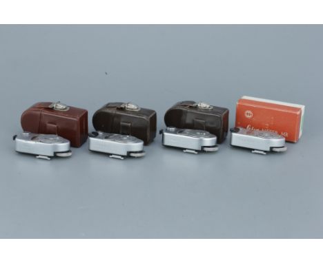 Four Leitz Light Meters,all Leica Meter MR, including three cases and one box, together with one booster (a lot)