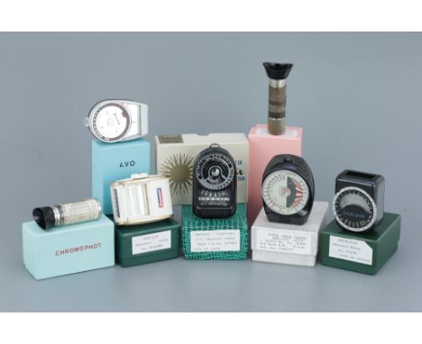 A Selection of Light Meters,including Sekonic Universal L-11, Gossen Sixtomat, AVO Universal exposure meter and more (a lot)