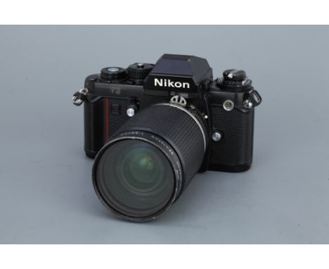 A Nikon F3 SLR Camerablack, serial no. 1577543, with Zoom-Nikkor f/3.5-4.5 35-135mm lens, serial no. 214237 body, G, shutter 