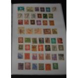 Folder of used World stamps, sorted into alphabetical country order, First Day Covers, PHQ cards &