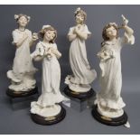 4 Florence Sculture d'art Giuseppe Armani Capodimonte figures - Grace 1427F - Elegance 1430F -