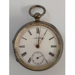 Waltham American open face pocket watch in 2oz silver case (not working)
