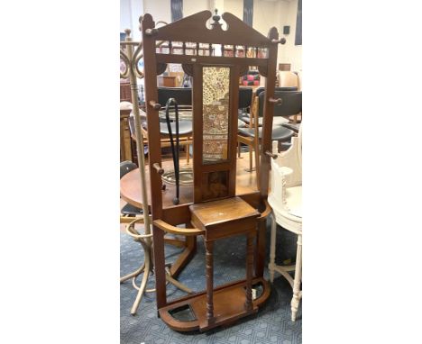 MAHOGANY HAT &amp; COAT STAND