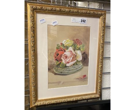 BRUNO HAAS (1813-1888) STILL LIFE COLOURED LITHOGRAPH 30CM X 20CM