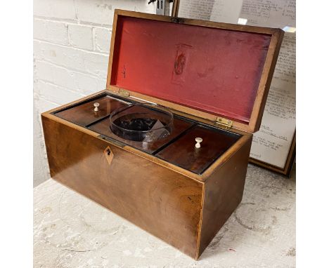 MAHOGANY TEA CADDY