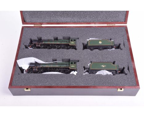 A box Bachmann 00 gauge The Mancunian two locomotive setContaining 4-6-0 class 7P The Boy Scout 46169 in green BR livery, wit