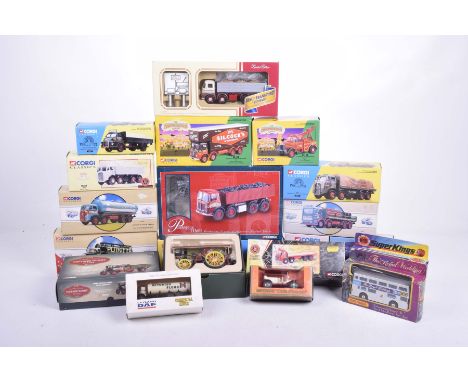 Nineteen boxed diecast vehicles Comprising an EFE tanker, three boxed Matchbox toys and the remainder Corgi including example