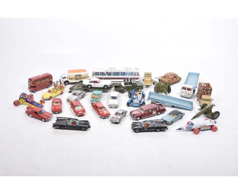 A quantity of unboxed play-worn diecast vehiclesBy various makers including Corgi, Dinky and Matchbox including James Bond DB