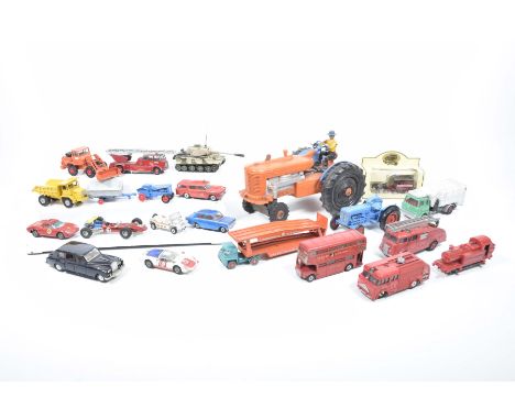 Twenty diecast vehicles by various makersComprising a Crescent blue Ford Tractor, Dinky Rolls Royce Phantom V152, Vauxhall 13