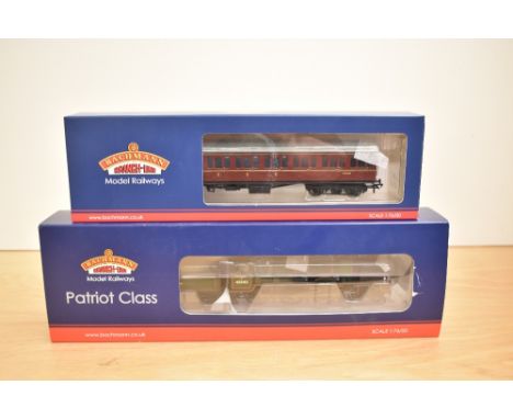 A Bachmann 00 gauge, 31-211 4-6-0 Patriot Class Home Gauge Loco &amp; Tender and a 34-700B MK1 Suburban Composite Coach, both