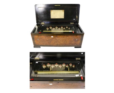 Circa 1885, Serial No. 152754, Gamme No. 1127, playing twelve regional, folk and march airs, period tunesheet, with single-sp