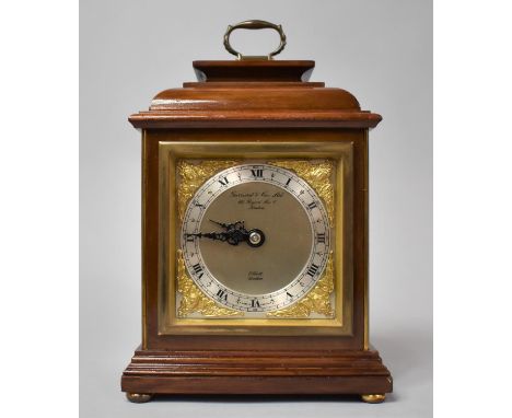 A Mid 20th Century Small Mantle Clock by Elliott and Retailed by Garrard &amp; Co. Ltd, 22cm high 