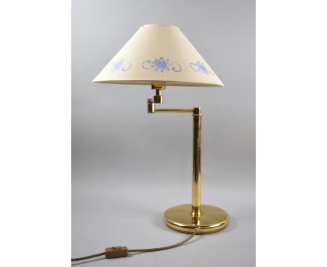 A Modern Adjustable Table Lamp, 60cm high Overall 