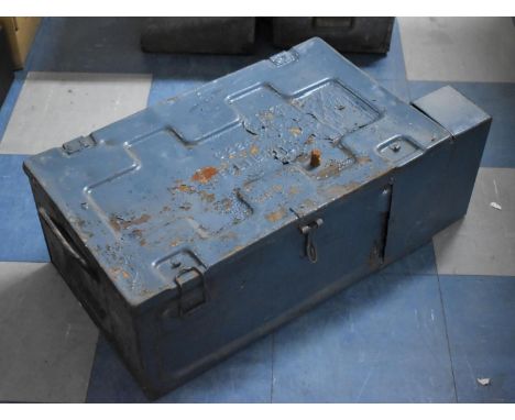 A Metal Ammunition Box, Dated 1942, 65cm wide 