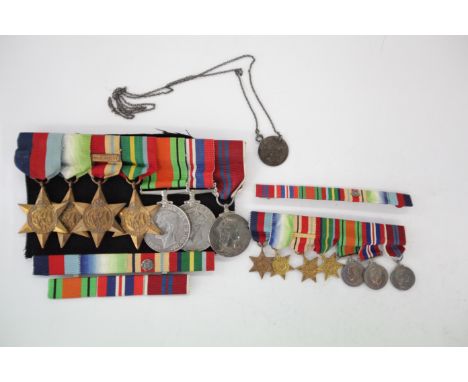A W W 11 NAVAL OFFICERS MEDALS & MINIATURES. A 1939/45 Star, Atlantic & Africa Star with N Africa 1942-43 bar, also a Pacific