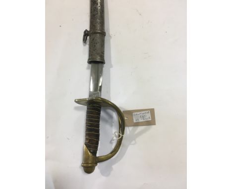 A US CAVALRY SABRE.A Cavalry Sabre with clean blade marked with US ADK 1862 on one side, AME MF Co, Chicopee .Mass on the oth