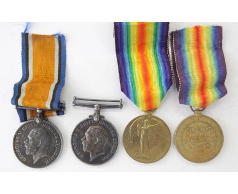 TWO GT WAR PAIRS, 7th Oxf & Bucks R also K S L I RECIPIENTS. British War & Victory Medals named to 1. 13788 Pte W H Clarke Ox
