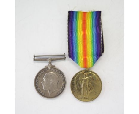 A ROYAL AIR FORCE GT WAR PAIR. British War & Victory Medals named to 76815 2.A.M. R W Hutchings RAF. 3. A.M. Hutchings transf