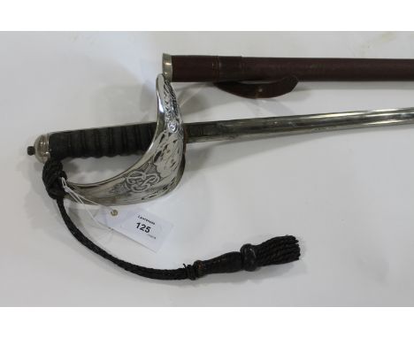 AN INFANTRY OFFICERS SWORD. An 1897 pattern Infantry Officers sword, GV1 period unnumbered by Henry Wilkinson, with acceptanc