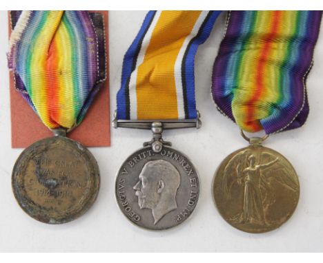TWO GT WAR PAIRS. KOYLI & BEDFORD REGT. British War & Victory Medals named to 1. 22877 Pte H Coles Bedf R. 2. 5417 Pte H Midd