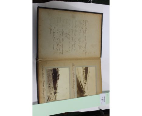 A BOER WAR PHOTOGRAPH ALBUM  inc 4th DURHAM LIGHT INFANTRY. A well laid out original photograph album of 48 images, bringing 