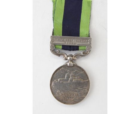 AN IGS BAR 1908 INDIAN CAMEL CORPS. Named in engraved slanting capitals, 6724 S/Sjt R McLean. Ind Camel Corps. 
