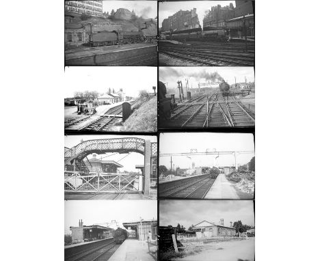 56 medium format negatives. Taken in 1962/63 locations include: Bromsgrove, New St, Bournville, Nottingham, Boxmoor, Narborou