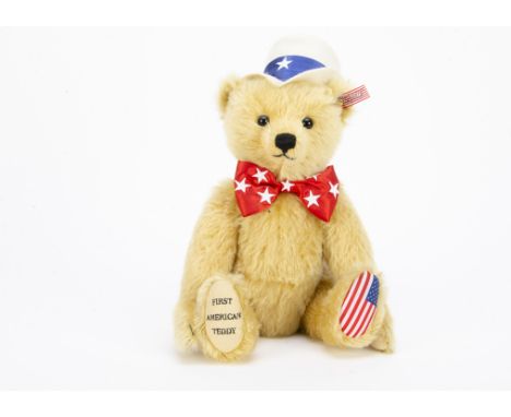 A Steiff limited edition The First American Teddy,  7183 for the year 2003, in original box with certificate