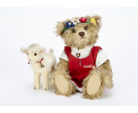 A Steiff limited edition Heidi with goat, 189 of 1500 in original bag with certificate, 2002