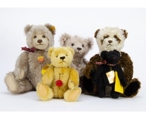 Steiff and Hermann collector’s teddy bears: Steiff - a British Collector’s Bear 1999 and a yellow tagged Original Teddy with 