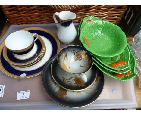 Tray of mixed ceramics including Royal Worcester