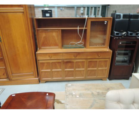 A vintage Nathan style cocktail/display sideboard