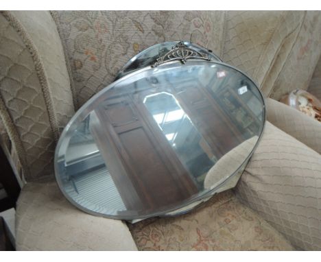 Two vintage wall mirrorsCONDITION REPORT - ALL IN GOOD CONDITION, NO SCRATCHES TO FOIL OR GLASS