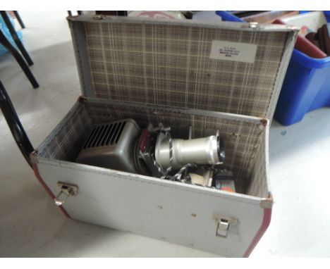 A vintage slide projector
