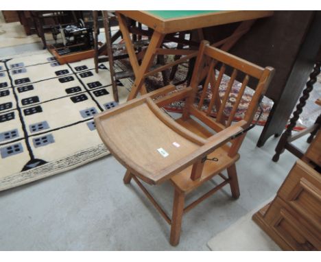 A vintage child's low chair