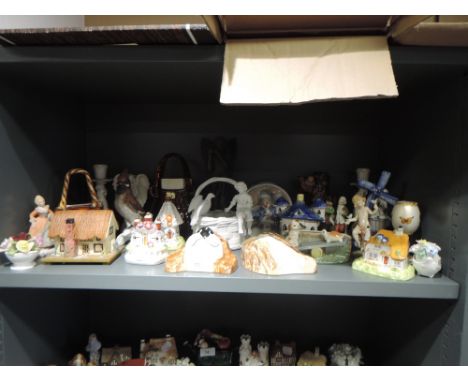 A selection of ceramic figures and studies including Goebel Jay, Hornsea etc