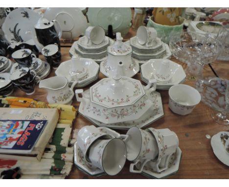 A part tea or dinner service by Johnson bros