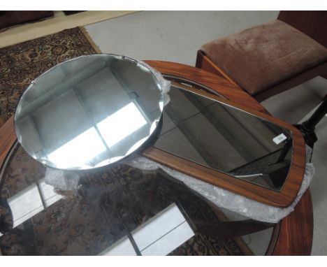 Two vintage wall mirrors