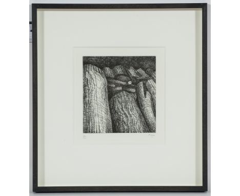 * HENRY MOORE OM CH FBA (BRITISH 1898 - 1986),
LOG PILE I,1972
etching, signed in pencil and numbered 30/50
19.5cm x 18.5cm
M