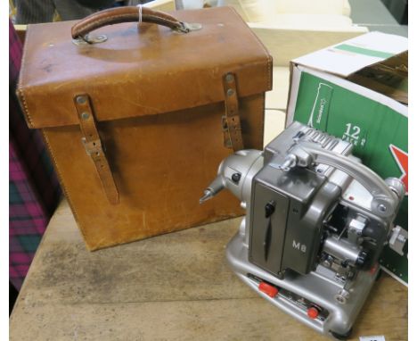 A Bolex M8 projector in leather case Condition Report: Available upon request