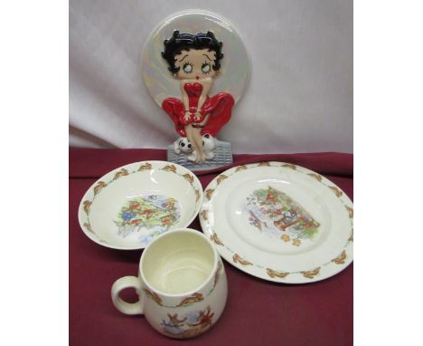 Wade "Collect it Special Edition" Betty Boop ltd. ed. 774/1250, H22.5cm, three Royal Doulton "Bunnykins" ceramics (4) 
